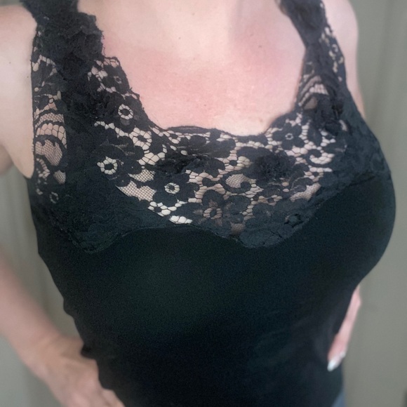 Dolce & Gabbana Tops - Dolce & Gabbana Lace-Yoke Camisole